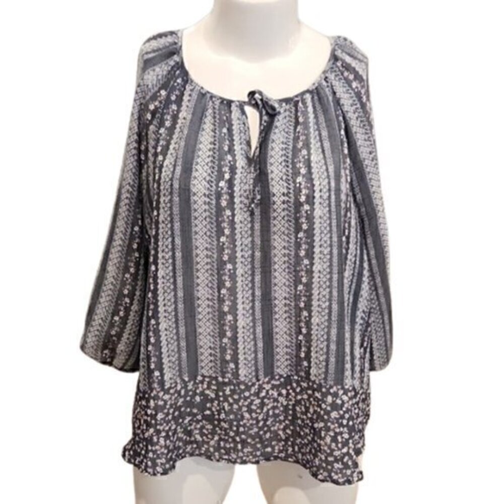 [Fred David] Floral Blouse - Size 1X